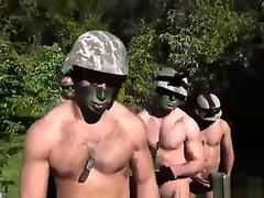 s naked soldiers gay first time Taking the recruits on their first run