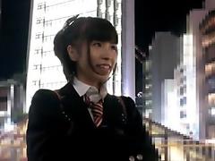 Japanese schoolgirl boards train for real chikan experience