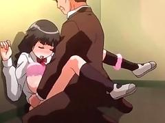 Beautiful teen in uniform enjoys hardcore sex