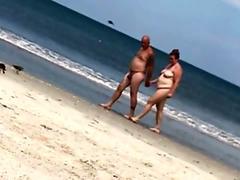ladies at a nude beach enjoying what they see