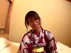 A talented Japanese geisha uses her pussy to please her man