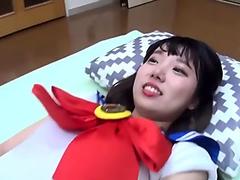 Debut Teen Seira Fucks Uncensored In Cosplay Shaved Pussy Chubby Ass Schoolgirl Looks Fab