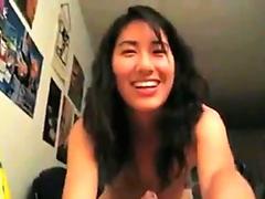 hot asian babe suck cock