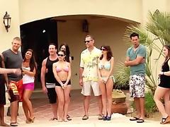 Summer party in a house full of horny swingers! What would happen next? - Summer A
