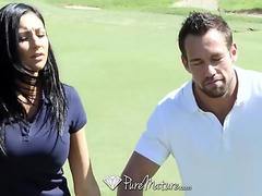 PureMature - Audrey Bitoni gets a hole-in-one with Johnny